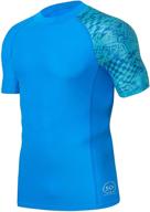 adoreism men's splice compression short sleeve rash guard: 🏄 ultimate uv sun protection for surfing and swimming - upf 50+ logo