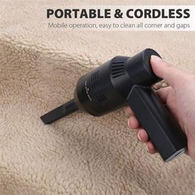 img 3 attached to 🔌 Honlibey Cordless Mini Computer Vacuum Cleaner - Portable Pet Dust Kit for Laptop, Keyboard, Makeup Bag, Car, Pet House - Clean Dust, Hairs, Crumbs, Scraps, Cigarette Ash