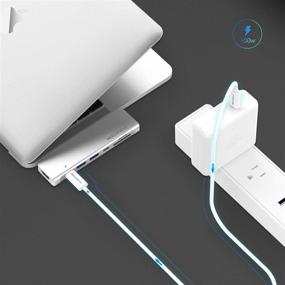 img 2 attached to 💻 LENTION CB-CS64 Silver USB C Hub: 100W PD + 40Gbps USB C Port, 4K HDMI, 2 USB 3.0 & SD/Micro SD Reader, MacBook Pro/Mac Air Compatible