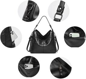 img 2 attached to 👜 Classic Designer Women's Handbags & Wallets: Shoulder Fashion Satchels in Hobo Bags