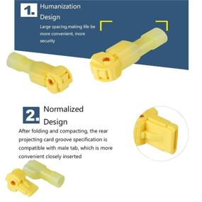 img 2 attached to 🔌 Convenient Self-Stripping Electrical Connectors: Terminals Assortment for Easy Installation