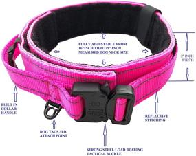 img 3 attached to DOG COLLAR MILITARY HANDLING 806C PINKTAC