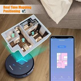 img 1 attached to 🤖 Advanced Robomann X9 Robot Vacuum and Mop Cleaner with GYRO Navigation Technology, App Control, Alexa Compatibility, 120 Mins Runtime