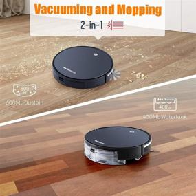 img 2 attached to 🤖 Advanced Robomann X9 Robot Vacuum and Mop Cleaner with GYRO Navigation Technology, App Control, Alexa Compatibility, 120 Mins Runtime