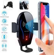 gravmatic qi wireless car charger mount - ultimate phone 📱 holder and charger for iphone, samsung, moto, huawei, nokia, lg, and more! logo