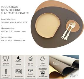 img 1 attached to 🍽️ SIMPLYCASA Silicone Placemats: Stylish and Heat Resistant Dining Essentials