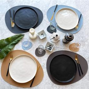 img 2 attached to 🍽️ SIMPLYCASA Silicone Placemats: Stylish and Heat Resistant Dining Essentials