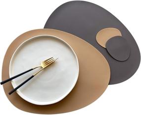 img 4 attached to 🍽️ SIMPLYCASA Silicone Placemats: Stylish and Heat Resistant Dining Essentials