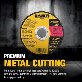 img 1 attached to 🔪 DEWALT DW8062B5 0.045 Inch Stainless Cutting Discs: Precision and Durability Combined