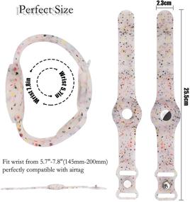 img 3 attached to 👶 Kids Wristband: Silicone Adjustable Anti-Lost Case for Apple Airtag, GPS Tracker Finder Cover for Children, Old Man