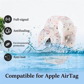 img 2 attached to 👶 Kids Wristband: Silicone Adjustable Anti-Lost Case for Apple Airtag, GPS Tracker Finder Cover for Children, Old Man