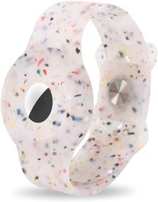 img 4 attached to 👶 Kids Wristband: Silicone Adjustable Anti-Lost Case for Apple Airtag, GPS Tracker Finder Cover for Children, Old Man