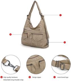 img 1 attached to 👜 Angel Kiss Shoulder Handbags: Stylish & Waterproof Women's Hobo Bags with Matching Wallets