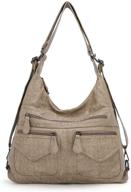 👜 angel kiss shoulder handbags: stylish & waterproof women's hobo bags with matching wallets logo