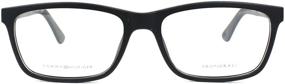 img 2 attached to Tommy Hilfiger Plastic Rectangular Eyeglasses