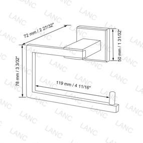 img 4 attached to LANC Stainless Bathroom Hardware Rustproof