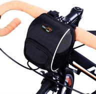 🚲 disconano bike handlebar bags with rain cover - front baskets in black logo