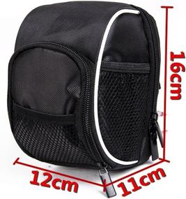 img 3 attached to 🚲 Disconano Bike Handlebar Bags with Rain Cover - Front Baskets in Black