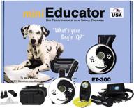 🐶 et-300zen e-collar: 1/2 mile remote waterproof trainer mini educator with static, vibration, sound stimulation & petstek training clicker logo