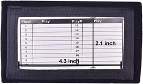 img 1 attached to 10 Pack of Careworx Wrist Coaches - Playbook Wristbands with Triple Windows for Tackle, Touch, and Flag Football (Black, Youth/Adult)