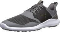 ignite quiet shade gold puma black men's shoes and athletic logo