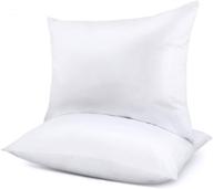 🛌 2 pack queen size pillows for sleeping - premium down alternative cooling hotel pillow for neck pain relief, ideal for side & back sleepers with cotton cover logo