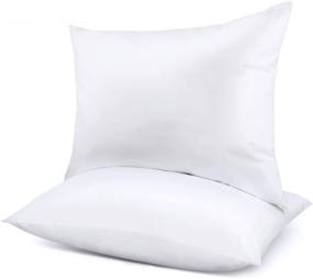 img 4 attached to 🛌 2 Pack Queen Size Pillows for Sleeping - Premium Down Alternative Cooling Hotel Pillow for Neck Pain Relief, Ideal for Side & Back Sleepers with Cotton Cover