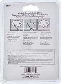 img 2 attached to 🖼️ Hillman 121051: No Stud 300lbs Picture Hanger - Masonry Set for Secure Mounting, Yellow Dichromate