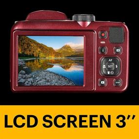img 1 attached to 📷 Kodak PIXPRO Astro Zoom AZ252-RD: 16MP Digital Camera with 25X Optical Zoom, 3" LCD - Red - Enhanced Photography Experience!