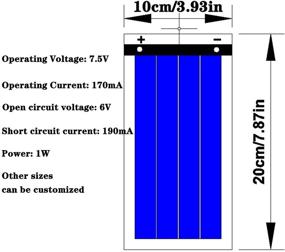 img 3 attached to Solar Battery Charger: DIY 1W 6V Rechargeable Cell with Flexible Thin Film Solar Panel Module