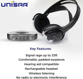 img 3 attached to Enhance Your TV Listening Experience with J3 TV920 Listener Rechargeable Wireless Infrared Headphones – Full Kit1