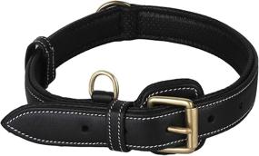 img 4 attached to 🐾 PawFurEver Soft & Breathable Leather Dog Collar - Padded, Elegant Design, Heavy Duty - Ensures Comfort for Small, Medium, Large, and X-Large Breeds