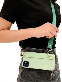 img 4 attached to Aulzaju Compatible Crossbody Kickstand Inch Green