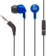🎧 wicked audio brawl earbud headphones with microphone, (deep sea) logo