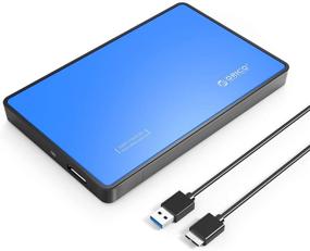 img 4 attached to ⚙️ Secure and Portable ORICO USB 2.5 Enclosure SATA External Drive Enclosure for HDDs and SSDs up to 4TB – Tool Free, UASP Supported, Compatible with PS4, Xbox, Samsung, WD, Seagate – Model 2588B LUE