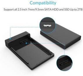 img 2 attached to ⚙️ Secure and Portable ORICO USB 2.5 Enclosure SATA External Drive Enclosure for HDDs and SSDs up to 4TB – Tool Free, UASP Supported, Compatible with PS4, Xbox, Samsung, WD, Seagate – Model 2588B LUE