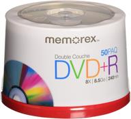 memorex 8.5gb dl dvd+r - 50 pack spindle, 8x speed logo