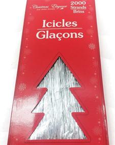 img 1 attached to 🌲 Silver Icicles Tinsel Tree Christmas Decorations, Pack of 2000 Strands