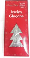 🌲 silver icicles tinsel tree christmas decorations, pack of 2000 strands logo