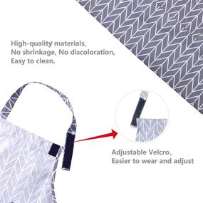 img 2 attached to 👨 WSZCML Kids Aprons: Stylish & Adjustable Chef Aprons for Children