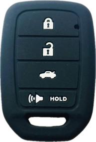 img 3 attached to Силиконовая защитная оболочка для ключа-пульт без ключа Keyless Entry Control Fob Key Case Protector Replacement для Honda Accord Civic MLBHLIK6-1T 35118-T2A-A20 2013 2014 2015.