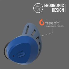 img 3 attached to 🎧 Беспроводные наушники Soul S-FIT True - водонепроницаемые IP67, наконечники Freebit Wing, Bluetooth, режим прозрачности, сенсорное управление (синие)