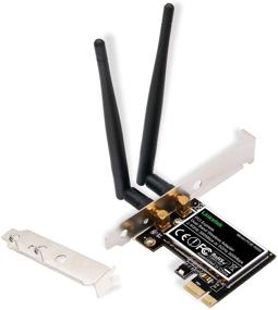 img 4 attached to LinksTek Wireless N 600Mbps PCI-E Wi-Fi Adapter - Dual Band 2.4GHz & 5GHz, 300Mbps Each - Windows 10 8.1 8 7 XP, Server (32/64bit) Compatible