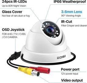 img 3 attached to ZOSI Security Surveillance Weatherproof Distance