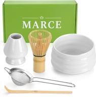 🍵 marce japanese matcha tea set: handmade matcha ceremony kit (5 pcs) for authentic matcha experience логотип