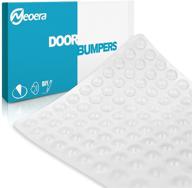 🔒 neoera cabinet door bumpers - 200pcs clear round sound dampening pads for drawers, glass tops, cutting boards, picture frames, furniture, laptop logo