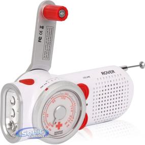 img 1 attached to 🌧️ Eton ARCPT200W Rover Self-Powered Weather Radio with Flashlight and USB Cell Phone Charger - American Red Cross Edition