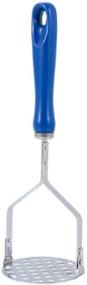 img 1 attached to IKAAR Stainless Steel Potato Masher - Food Masher Utensil for Mashed Potatoes, Avocado, Beans, and Vegetables - Blue