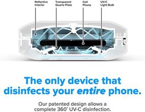 img 3 attached to 📱 PhoneSoap беспроводной ультрафиолетовый смартфон санитайзер и Qi зарядное устройство, патентованное и клинически доказанное ультрафиолетовое дезинфицирующее средство 360 градусов, белый