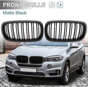 img 3 attached to Автомобильная решетка AUTOHAUX Kidney Grille Double 2014 2018